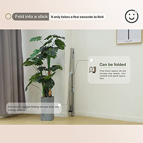 AIODE Clothes Drying Rack for Laundry Foldable, 79 inch Stainless Steel Pool Towel Rack Outdoor Free Standing Clothing Hanger Indoor