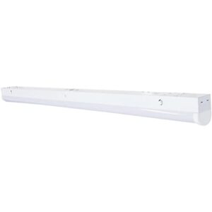 satco [65/701] (1 pack) 4' linear strip white finish; (strip fixture) cct selector in multiple color temperatures (3500k/4000k/5000k) for use at home, office, buildings, constructions, hotels