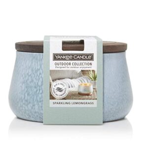 yankee candle sparkling lemongrass large outdoor candle