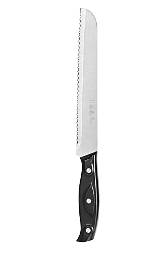 8-Inch Bread Knife, Serrated Bread Knife, Bread Cutter & Bread Slicers For Homemade Bread, Cake and Bagels, Ultra-Sharp German Stainless Steel-ABS Handle