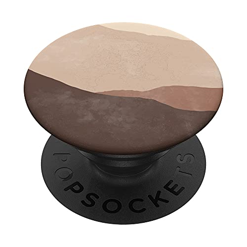 Boho Desert Brown Moon PopSockets Swappable PopGrip