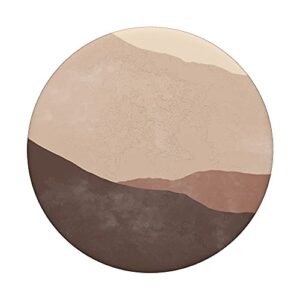 Boho Desert Brown Moon PopSockets Swappable PopGrip