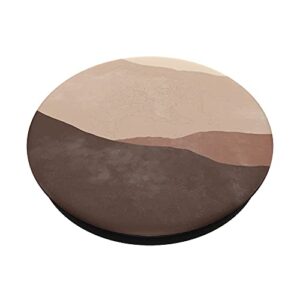 Boho Desert Brown Moon PopSockets Swappable PopGrip
