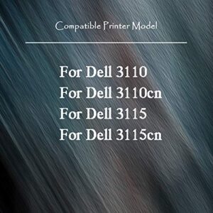 (2B+CYM, 5 Pack Value Set) TG Imaging Compatible for Dell 3115 3110 Toner Cartridge Work in Dell 3110 3110cn 3115 3115cn Toner Printer