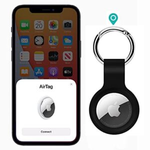 Apple AirTag Silicone Case, Protective Cover with Keychain Hook, Safety and Anti-Lost, Key Tracker Shockproof Protector Skin Cover