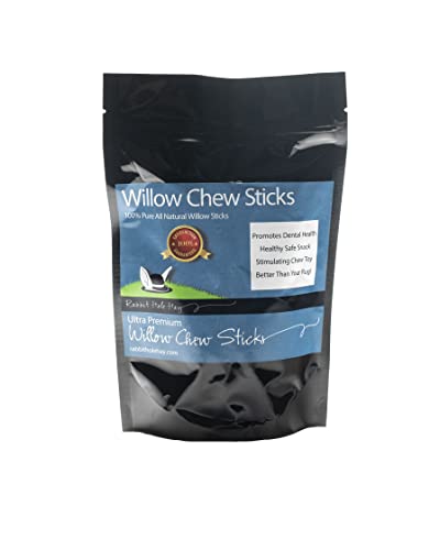 Rabbit Hole Hay Ultra Premium, All Natural Willow Chew Sticks for Your Small Pet Rabbit, Chinchilla, or Guinea Pig (Pack of 30)