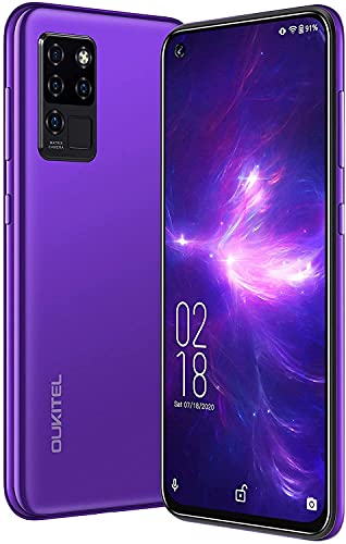 OUKITEL C21 Unlocked Smartphone, Android 10 Unlocked Cell Phone with Dual Sim 64GB/4GB 20MP Selfie Helio P60 6.4'' FHD+ Octa Core 4000mAh Face ID + Fingerprint GSM 4G, GPS, Bluetooth, WiFi