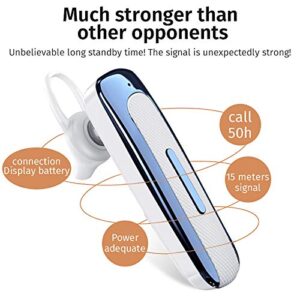 Wireless Bluetooth Earphones with Mic,in-Ear High Power Super Long Standby Business Sports Earbud Headphones with 20 Hours Noise Canceling Hands Free Calling Compatible Driving/iPhone/Samsung