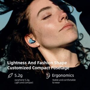 KZ SKS True Wireless Earbuds Qualcomm Bluetooth 5.2 Headphone Hybrid 1DD+1BA Game Earbuds TWS Touch Control Noise Cancelling Sport Headset(Blue)