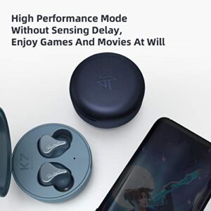 KZ SKS True Wireless Earbuds Qualcomm Bluetooth 5.2 Headphone Hybrid 1DD+1BA Game Earbuds TWS Touch Control Noise Cancelling Sport Headset(Blue)