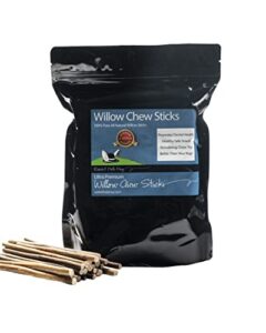 rabbit hole hay ultra premium, all natural willow chew sticks for your small pet rabbit, chinchilla, or guinea pig (bundle of 125)