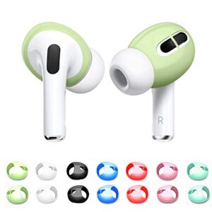 loirtlluy 2021 upgraded 7 pairs airpods pro ear tips cover, liquid silicone airpods pro earbuds covers [fit in the charging case], anti-slip protective accessories compatible with airpods pro