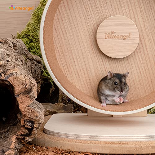 Niteangel Replacement Cork Running Track - Fits for Wooden Hamster Wheel Series | Acrylic Hamster Exercise Wheel w/Cork Track | Dark Cloud Hamster Wheel Series (Wooden Series, Small)