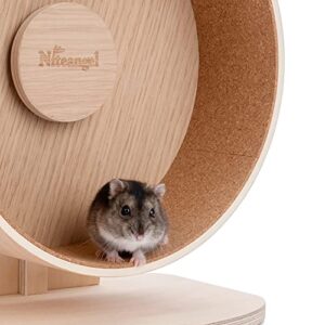 Niteangel Replacement Cork Running Track - Fits for Wooden Hamster Wheel Series | Acrylic Hamster Exercise Wheel w/Cork Track | Dark Cloud Hamster Wheel Series (Wooden Series, Small)