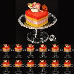 12pc cupcake serving plate stand display (clear)