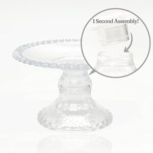 12pc Cupcake Serving Plate Stand Display (Clear)