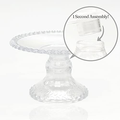 12pc Cupcake Serving Plate Stand Display (Clear)