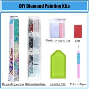 eniref 5D Diamond Painting Kits for Adults Kids,Diamond Painting Stitch Full Drill Gem Paint with Diamonds,Diamond Dots Arts Craft for Home Wall Decor 13.7x13.7Inch