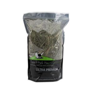 rabbit hole hay ultra premium, hand packed mountain grass for your small pet rabbit, chinchilla, or guinea pig (12oz)