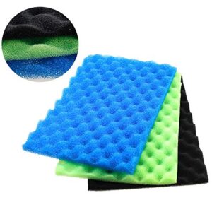 aquaneat aquarium bio sponge foam filter media pad cut-to-fit for fish tank sump pond 17" x 11" x 1/2" to 1"