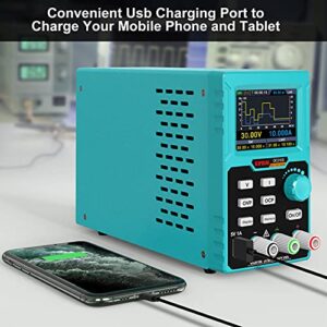 Programmable DC Power Supply (0-30 V 0-10 A) 110V Input High Precision 4-Digit Multiple Protection with PC Software and USB Charging