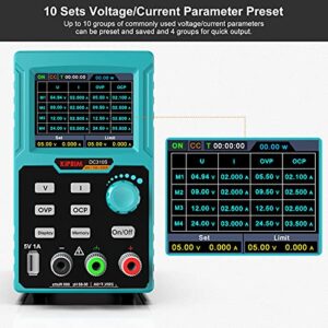 Programmable DC Power Supply (0-30 V 0-10 A) 110V Input High Precision 4-Digit Multiple Protection with PC Software and USB Charging