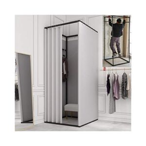 yxyeceipeno square dressing room office shopping mall fitting room comes with iron absorption function to better protect privacy movable, easy to assemble and disassemble privacy tent, 85x85x200cm