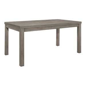 homelegance lexicon bainbridge 64" transitional wood dining room table in weathered gray