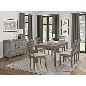 Homelegance Lexicon Bainbridge 64" Transitional Wood Dining Room Table in Weathered Gray