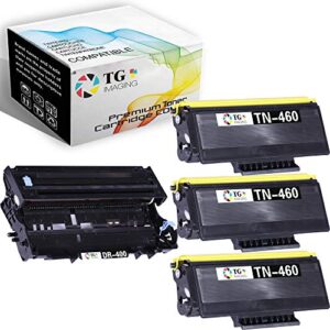 (3 x toner + 1 x drum) tg imaging compatible tn460 toner cartridge dr400 drum unit sets for hl-1240 hl-1250 hl-1270 hl-1440 dcp-1200 dcp-1400 toner printer