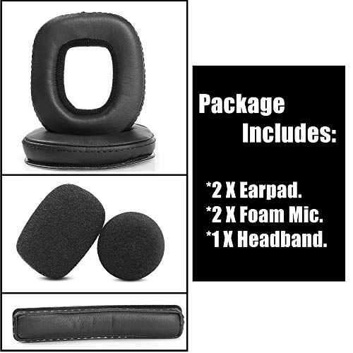 1 Set Replacement Ear Cushion Earpads Foam Headband Compatible with Astro A50 Gen4 Gaming Headset (Not Compatible Gen1 Gen2) (PU Leather)