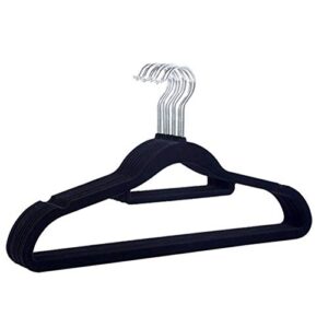 fjx clothes hangers velvet non-slip hanger suit hanger ultra-thin space saving 360 degree hook strong and durable hanger 1pcs hanger space saver (color : bk 1pcs)