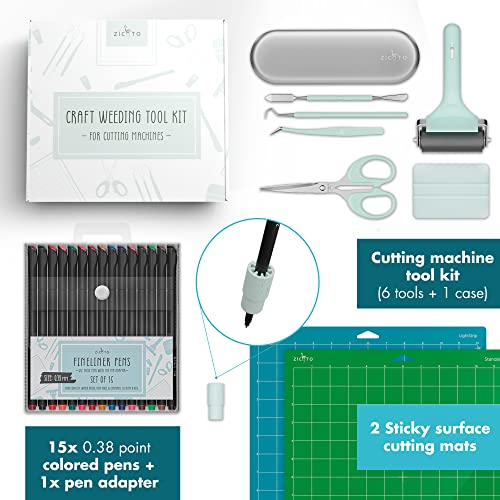 The Ultimate Accessories Bundle for Cricut Makers and All Explore Air - The Perfect Bundle/Tool Kit for Beginners, Pros and Skilled Crafters - Instantly Create Amazing Crafting Projects