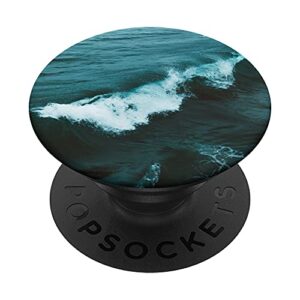 blue ocean waves popsockets swappable popgrip