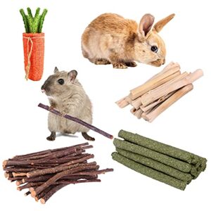 tslive rabbit toys, rabbit, rabbit treats, hamster toys, hamster cage accessories, bamboo sticks, apple sticks, guinea pig toys, small animal toys, bunny toys, rabbit cage accessories