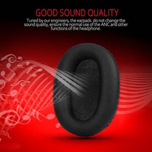 Krone Kalpasmos Premium Replacement Ear Pads for Sony WH-CH700N, Compatible with Sony WH-CH710N, Soft Protein Leather Over Ear Cushions High-Density Memory Foam Pad, Black