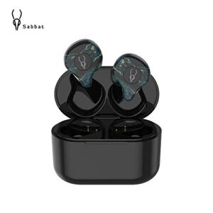 Sabbat X12 Ultra 5.0 Bluetooth Headset Earbuds Camouflage Pattern Fashion Leisure in-Ear Sports Bluetooth Headset for iPhone Samsung iPad Android (Dream Stone)