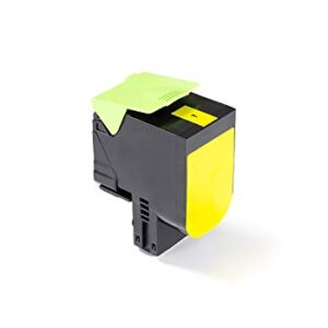 Green2Print Toner Yellow 1400 Pages Replaces Lexmark 78C10Y0 Toner Cartridge for Lexmark CX421adn, CX421, CX522ade, CX522, CX622ade, CX622, CX625ade, CX625adhe, CX625, CS421DN, CS421, CS431DW, CS