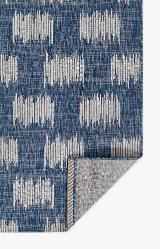 Novogratz by Momeni Villa Turin Blue Indoor/Outdoor Area Rug 2' X 3'