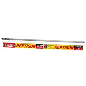 zoomed reptisun 34" 10.0 t5ho uv-b bulb - includes attached dbdpet pro-tip guide - great for bearded dragons, and chameleons