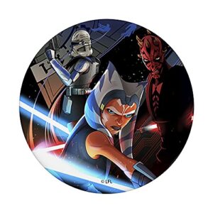 Star Wars: The Clone Wars Exclusive Ahsoka & Darth Maul PopSockets PopGrip: Swappable Grip for Phones & Tablets