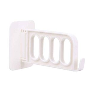 jeonswod hanger hooks, clothes storage rack, multi function self adhesive wall hanging coat plastic clothes dryer rack hanging holder (color : white)