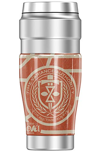 THERMOS Marvel Loki TVA Loki STAINLESS KING Stainless Steel Travel Tumbler, Vacuum insulated & Double Wall, 16oz