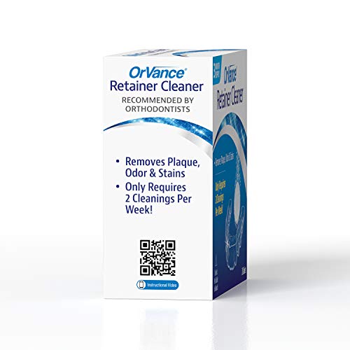 OrVance Retainer Cleaner Tablets (6 Month Supply) | Only 2 Cleanings Per Week Required | Removes Odors, Stains, Plaque for Invisalign, Mouth/Night Guards, and Removable Dental Appliances