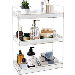 3 Tier Bathroom Counter Organizer, Counter Standing Rack Cosmetic Holder, Bathroom Countertop Organizer and Storage Shelf, Vanity Organizer Bathroom Counter Tray and Kitchen Spice Rack Standing…