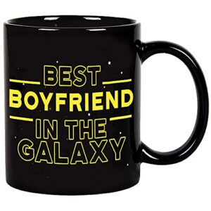 Fatbaby Best Boyfriend in the Galaxy Coffee Mug,Boyfriend Gifts,Funny Boyfriend Mug,Boyfriend Birthday Gifts 11 oz