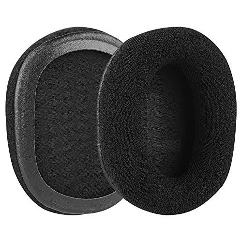 Geekria Comfort Velour Replacement Ear Pads for Logitech G Pro, G Pro X, G433, G233 Headphones Earpads, Headset Ear Cushion Repair Parts (Black)