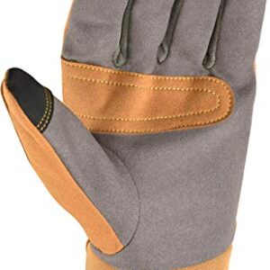 Wells Lamont Men's Wearpower Synthetic Hybrid Duck Canvas Work Gloves, Medium (7743M), Brown