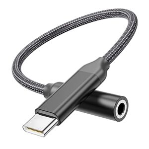 usb c to 3.5mm headphone adapter, type c to aux audio dongle cable cord for pixel 5 4 3 xl, samsung galaxy s21 s20 ultra s20+ note 20 10 s10 s9 plus,ipad pro, oneplus 8t