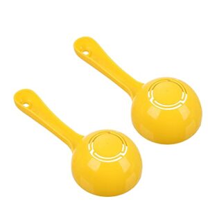 hemoton 2pcs plastic rice paddle food service spoon semicircular rice shovel non stick rice scooper potato server spatula for home kitchen restaurant sushi making